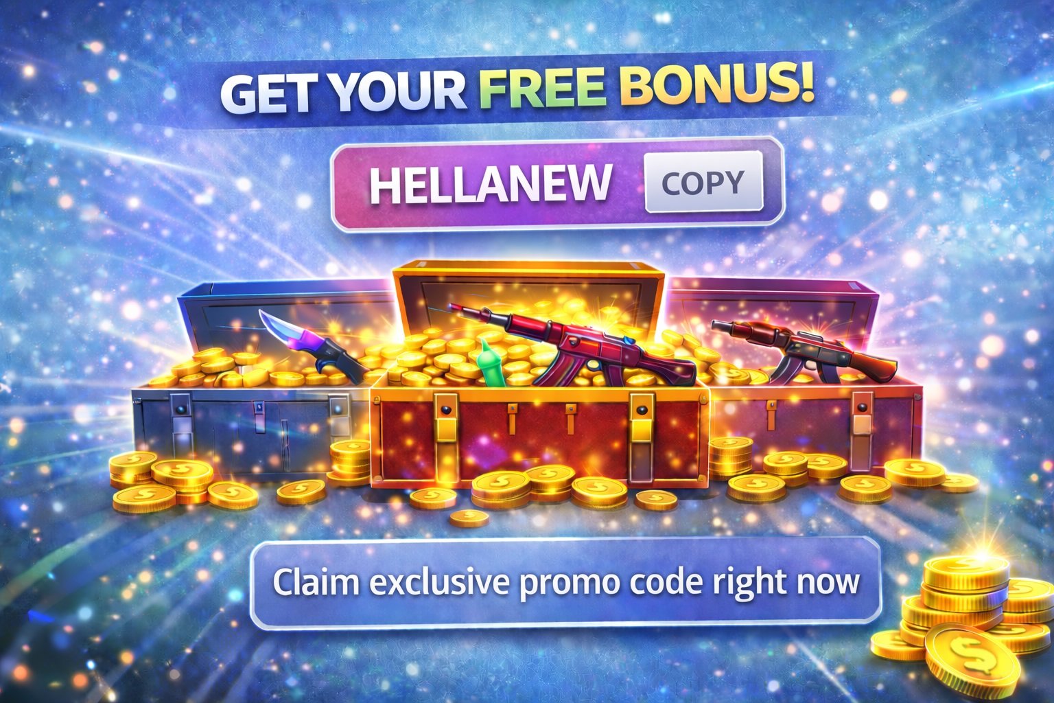 Promo card placeholder for HELLANEW